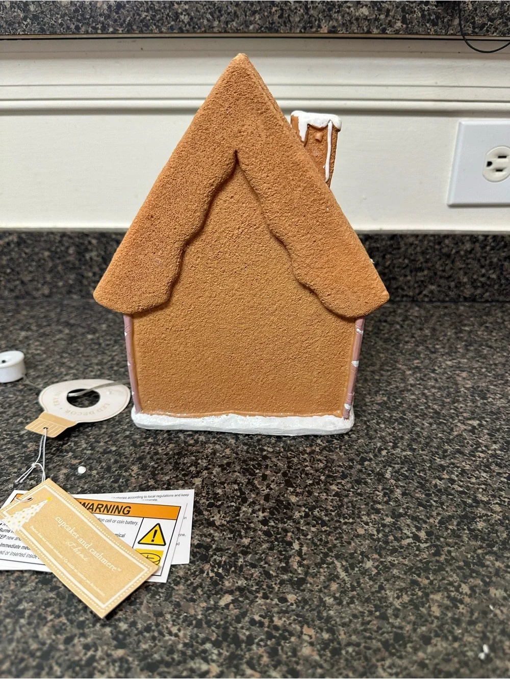 Cupcakes and Cashmere Purple Gingerbread Light Up House